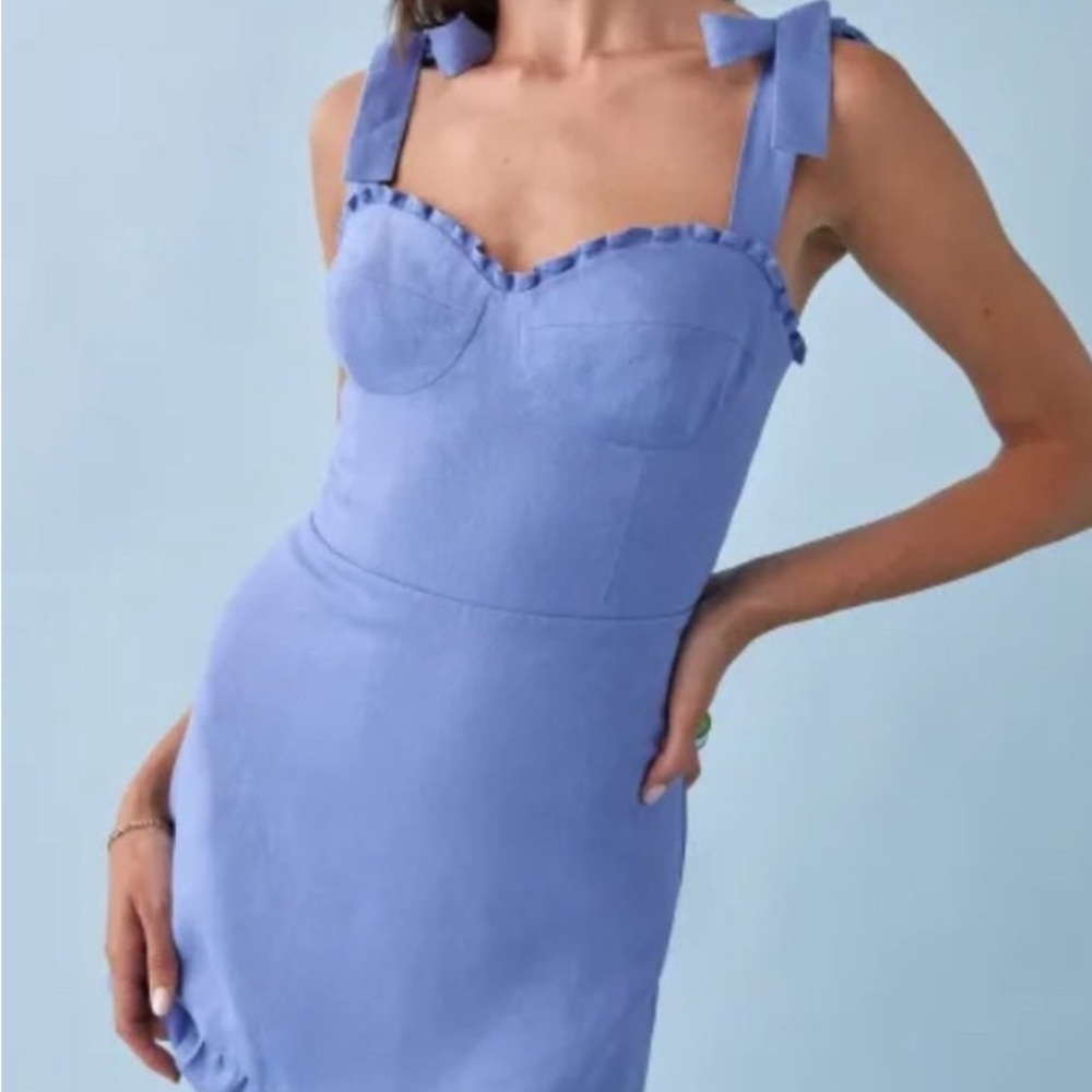 Reformation Desiree Linen Dress